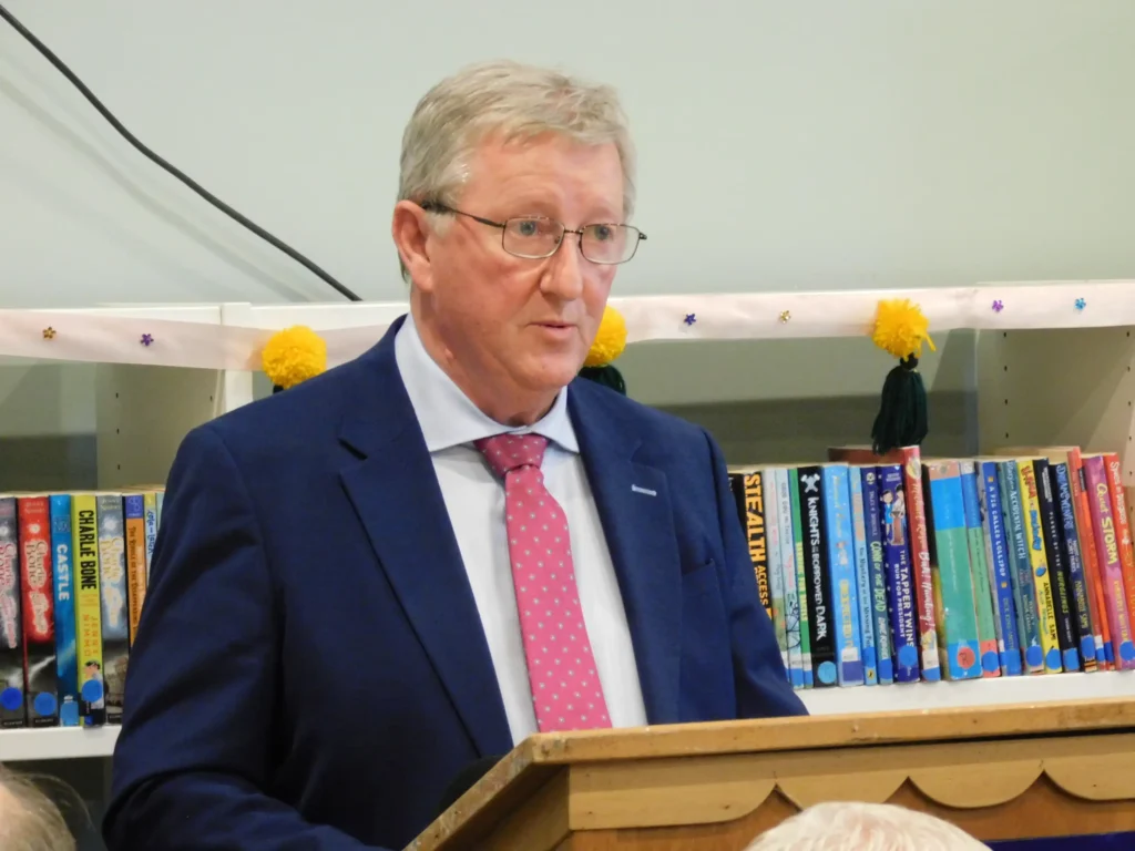 Minister Seán Canney, T.D., speaking at the launch of the Tipperary Peace Convention website