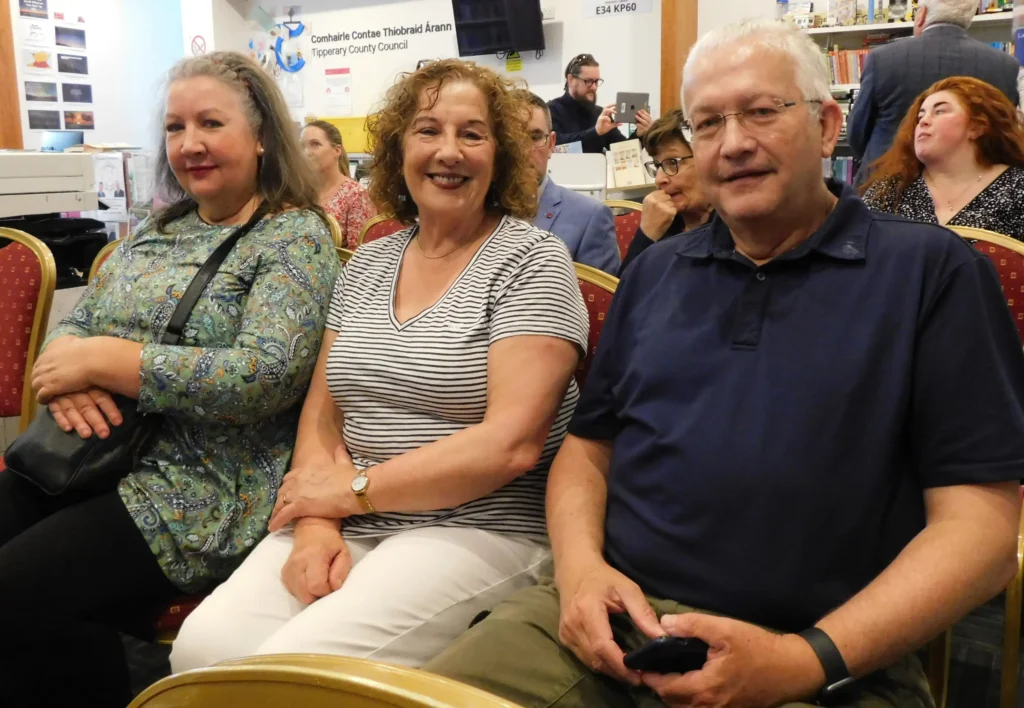 Theresa, Catherine and James O'Gorman, attended the launch of the Tipperary Peace Convention website at Tipperary Town Library